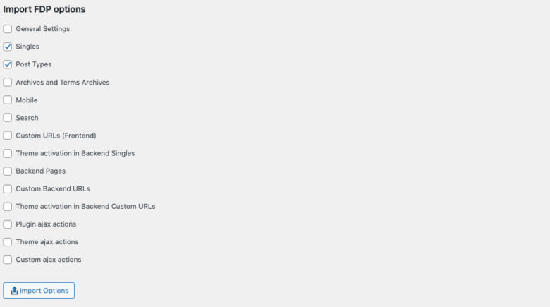 Import/export settings (PRO) | FDP – Advanced WordPress Plugin Manager ...