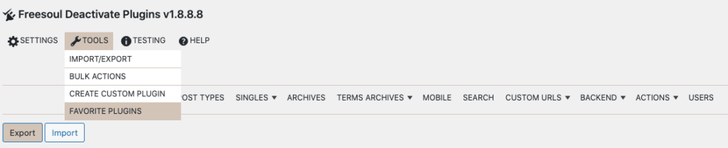 Import/Export plugins | FDP – Advanced WordPress Plugin Manager ...