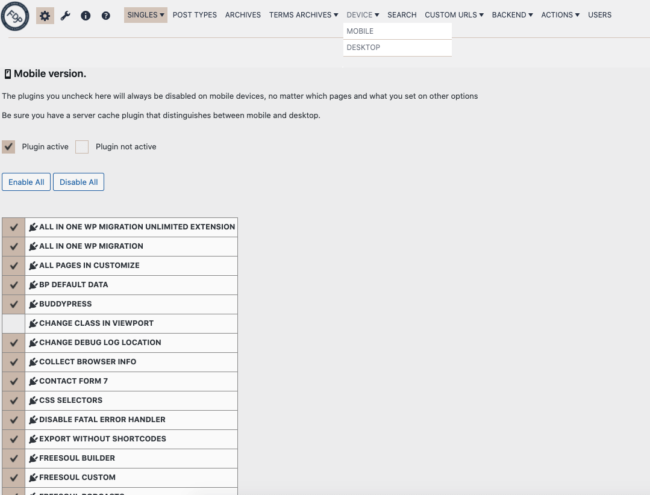 Device | FDP – Advanced WordPress Plugin Manager | Deactivate WordPress ...