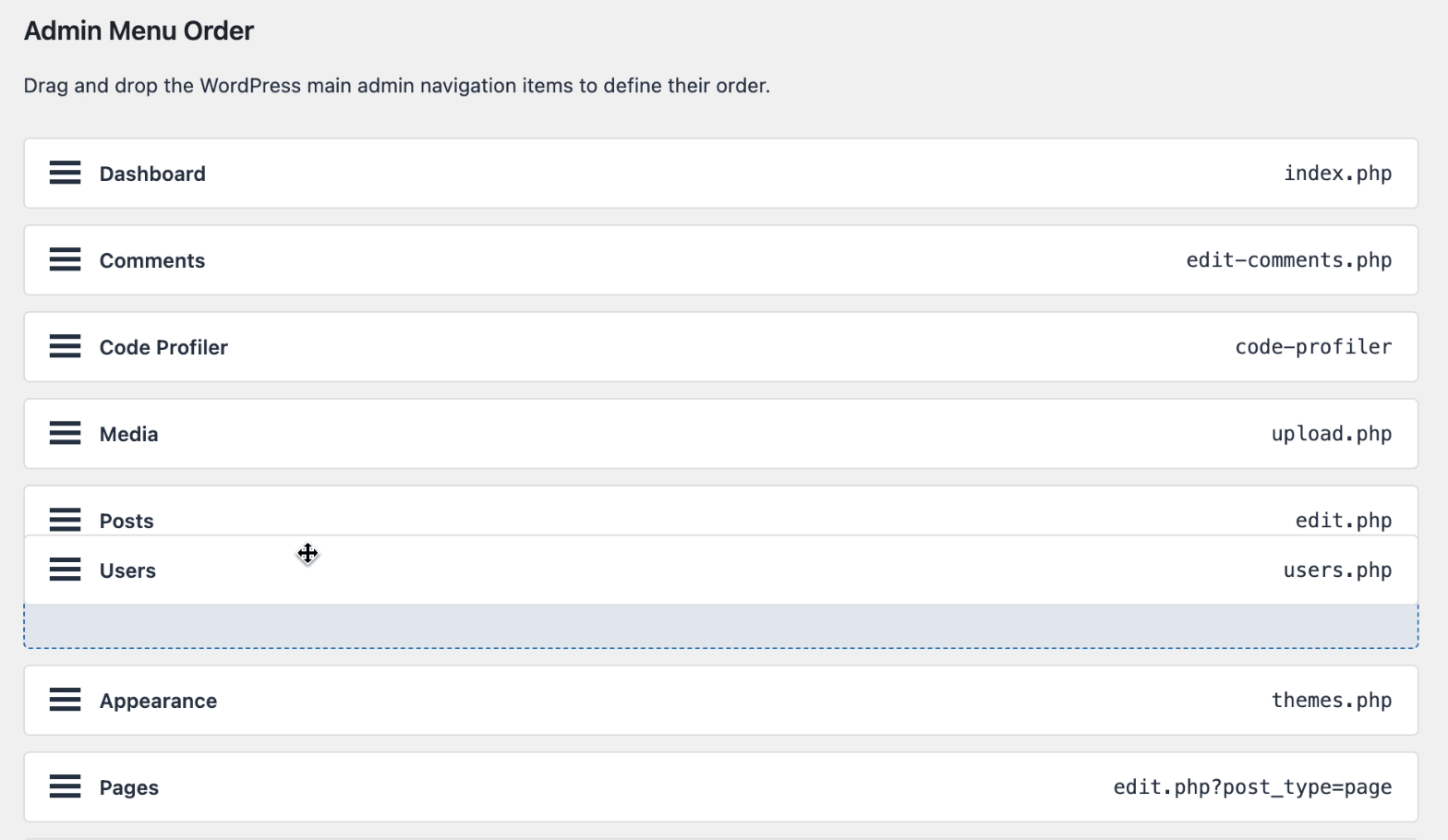 FDP Plugin Manager | Sorting Adim Menu Items with FDP PRO