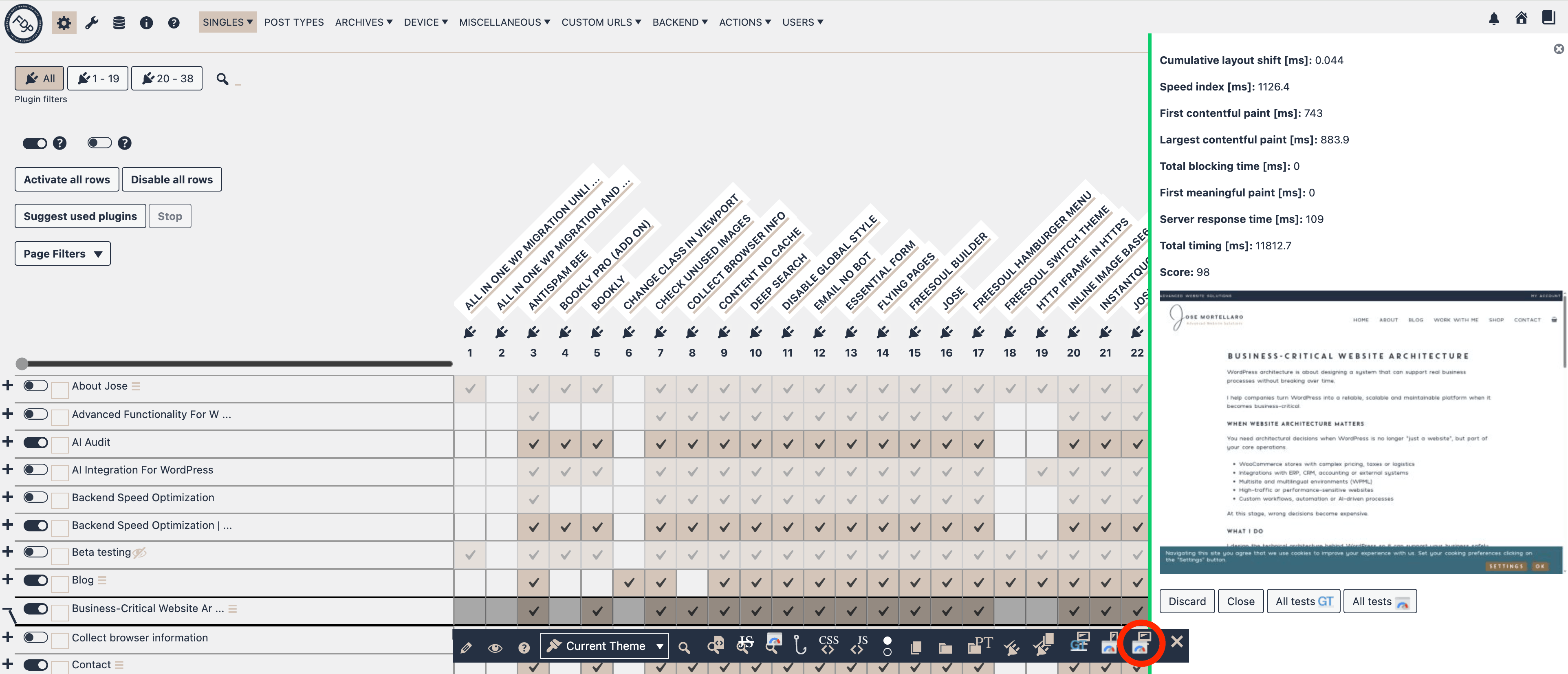 FDP Google PSI Report