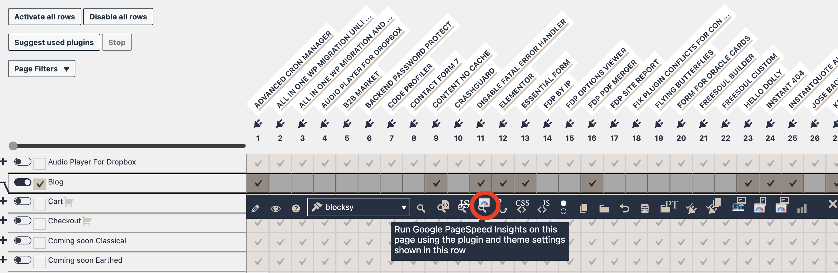 Google Page Speed Insights with FDP