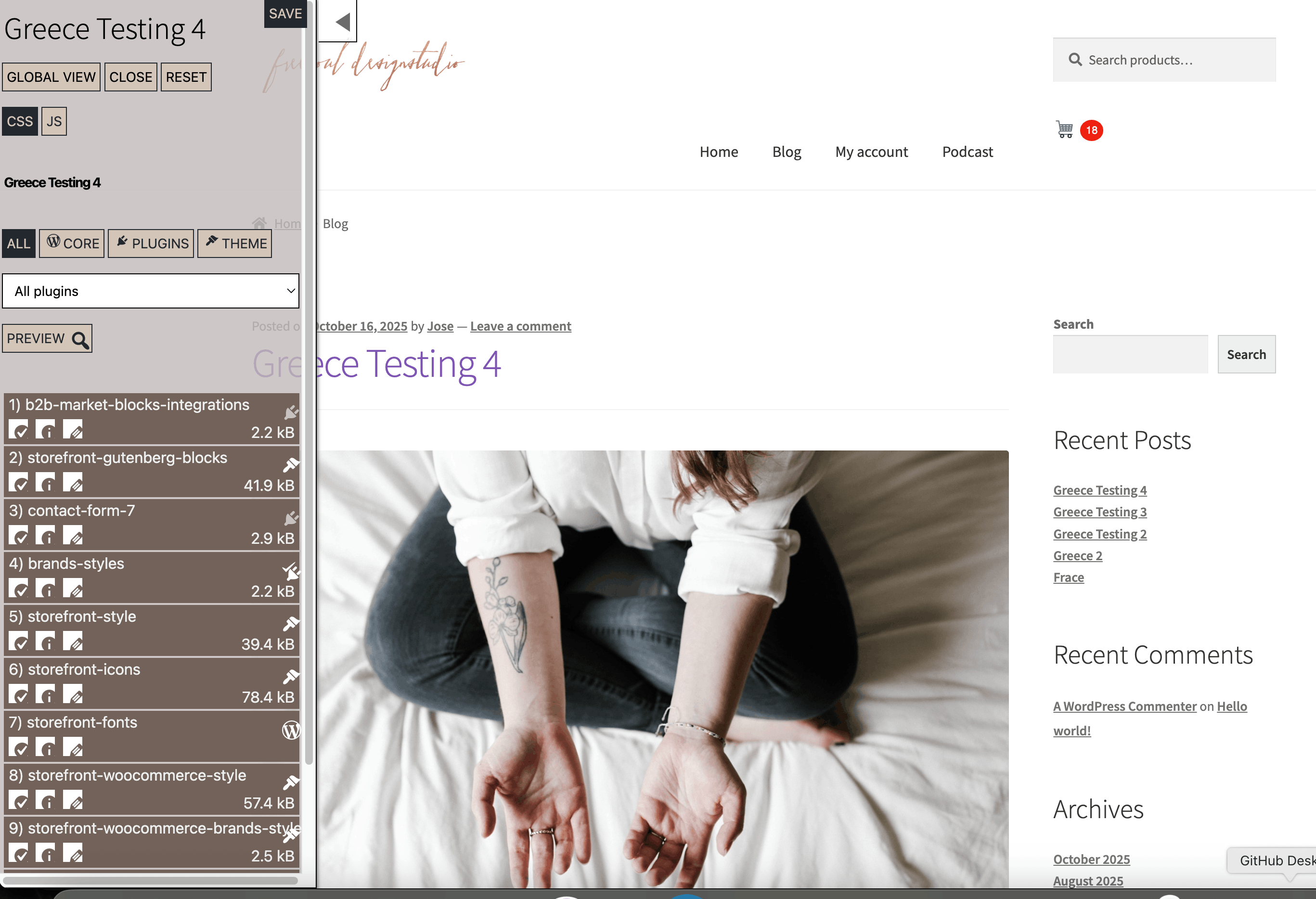 FDP Preview | Stylesheets Removal Interface