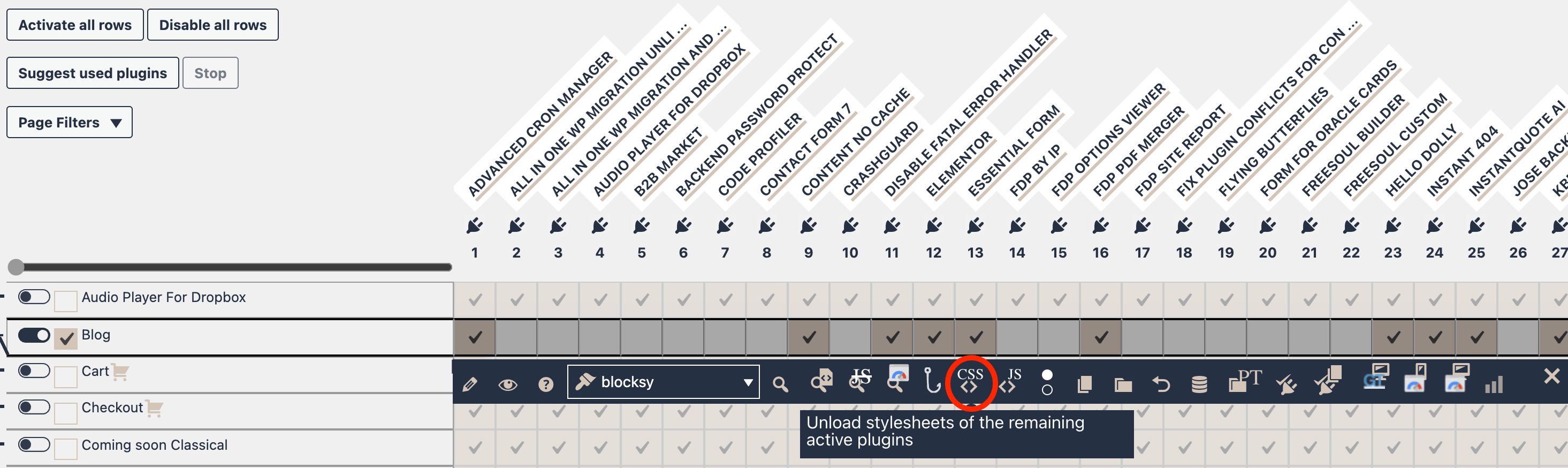 FDP Preview with Stylesheets Removal Interface